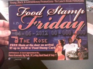 Food Stamp Friday Party