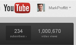 Mark Proffitt 1 million Youtube views